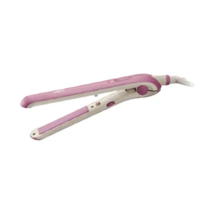 Pink variant of the Anex AG-7035 Hair Straightener, featuring a 2-in-1 design for both curling and straightening.