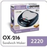 Oxford Sandwich Maker OX - 216
