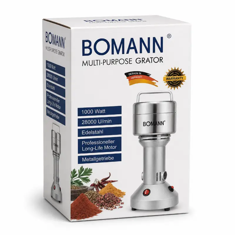 Bomann High-Speed Multi-Purpose Grinder and Pulverizer - 1000W