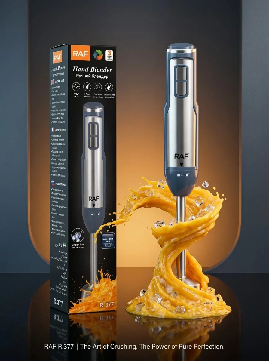 Raf Hand Blender Stick 3072 - Powerful Blending at Home