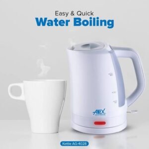 Anex AG-4028 Concealed Element Shock Proof Cordless Kettle