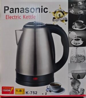 Panasonic Electric Kettle K-752 - Fast Boiling 1.8L Stainless Steel Kettle
