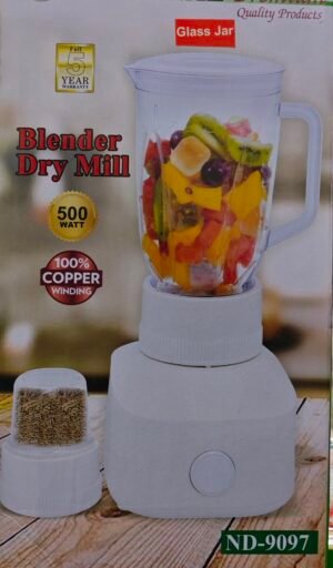 Brilliant Blender & Dry Mill ND-9097 - Powerful 500W Copper
