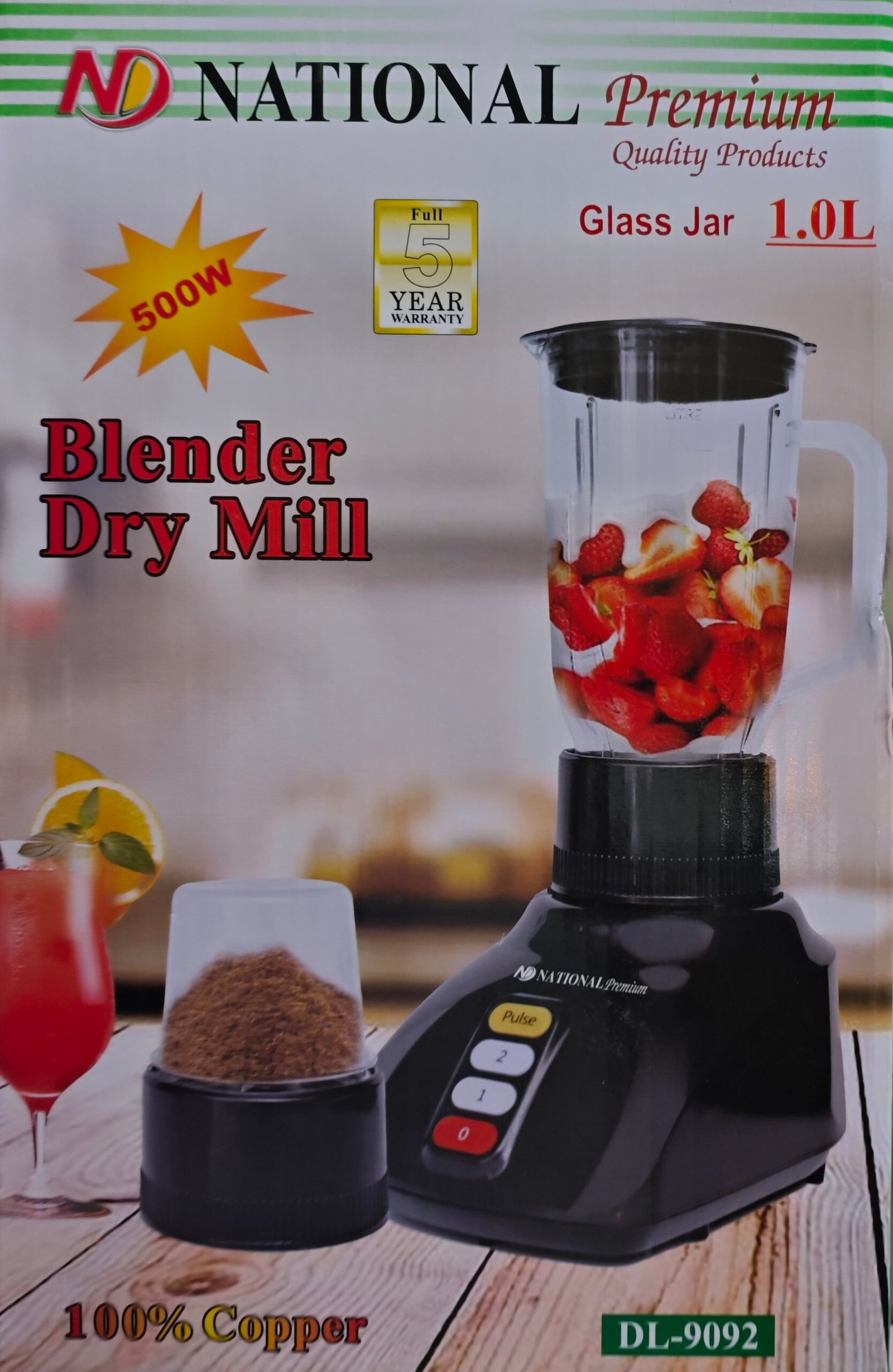 National Premium Blender Dry Mill DL-9092