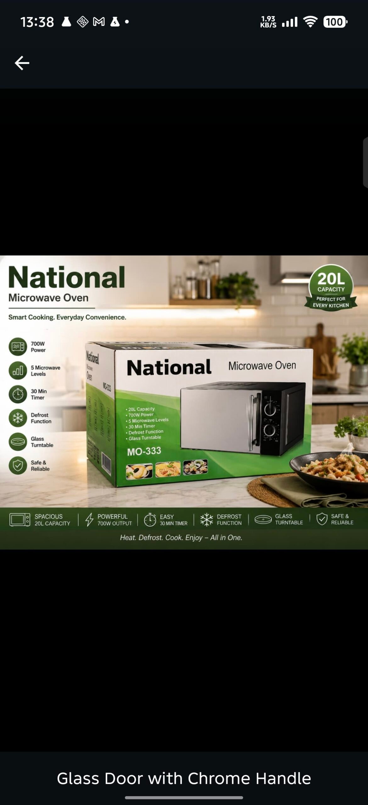 National MO 333 Microwave Oven
