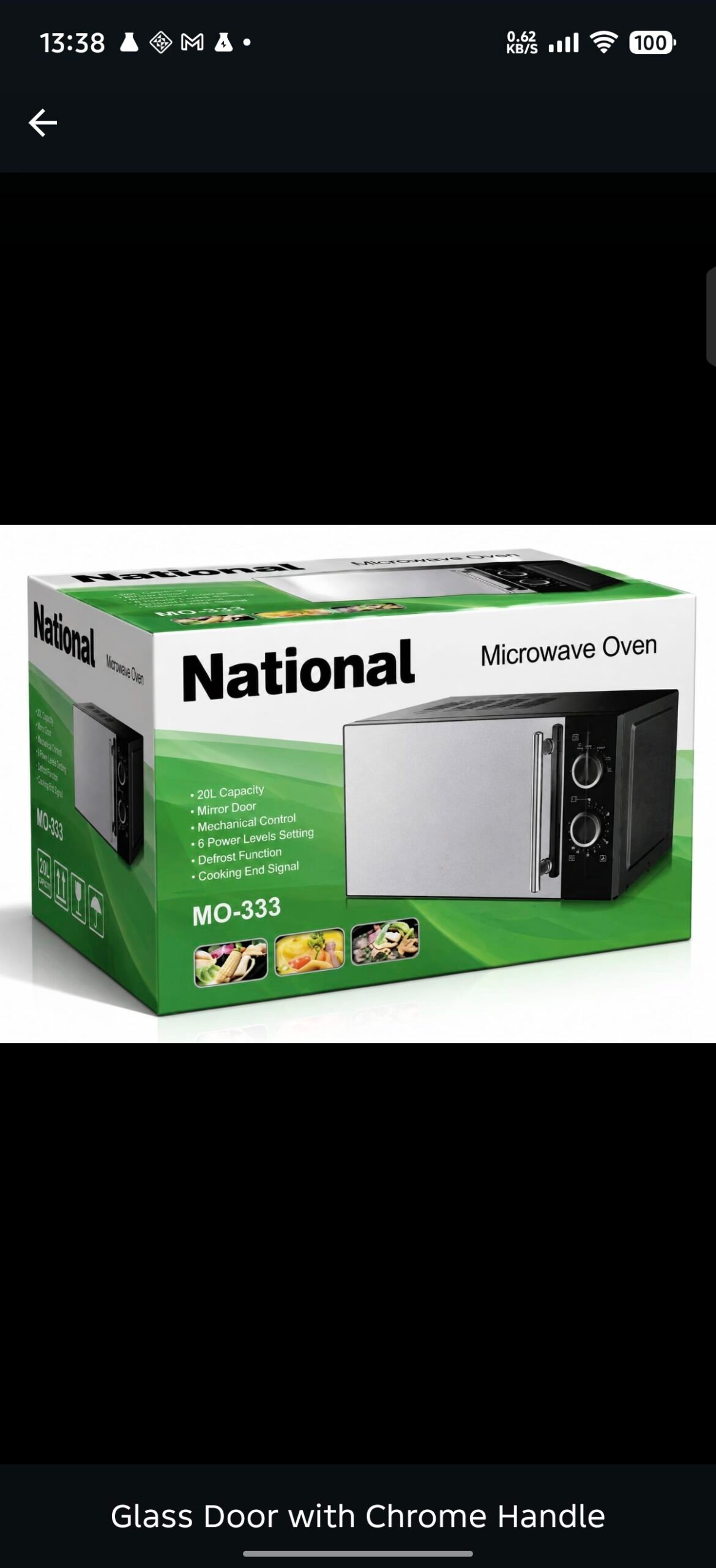 20 Litter National MO 333 Microwave Oven