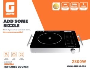 Geepas GIC6924P Digital Infrared Cooker 2800W