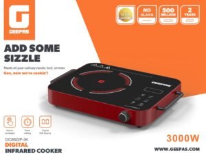 Geepas GIC6922P-3K Digital Infrared Cooker