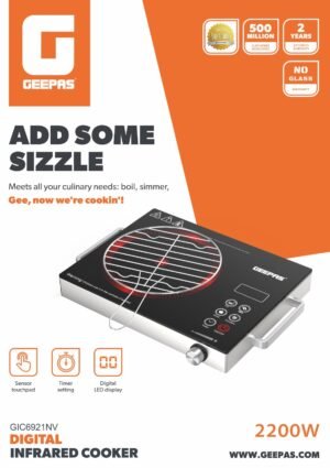 Geepas GIC6921NV Digital Infrared Cooker 2200W