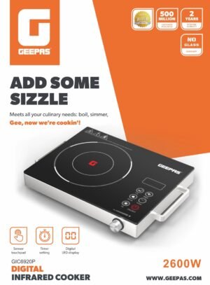 Geepas GIC6920P Digital Infrared Cooker 2600W