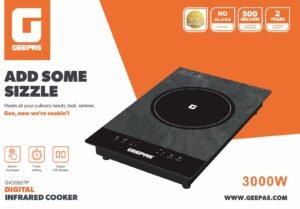 Geepas GIC6927P Digital Infrared Cooker 3000W