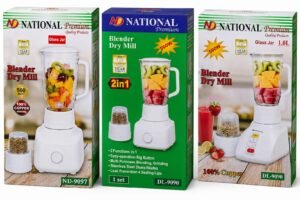 National Premium Blender Dry Mill DL-9090 - High-Performance 2-in-1 Kitchen Blender & Grinder