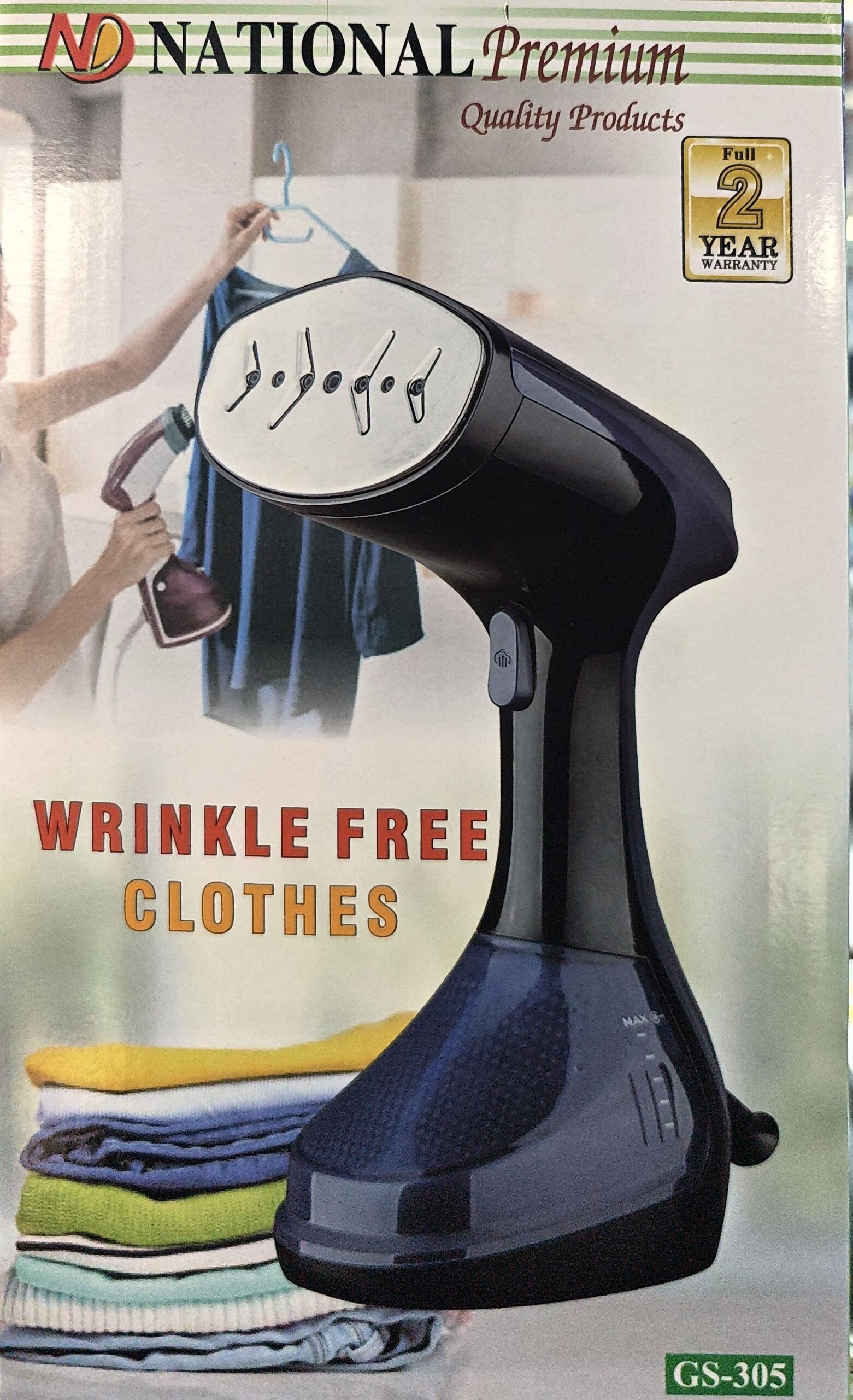 National Premium GS-305 Handheld Garment Steam Iron