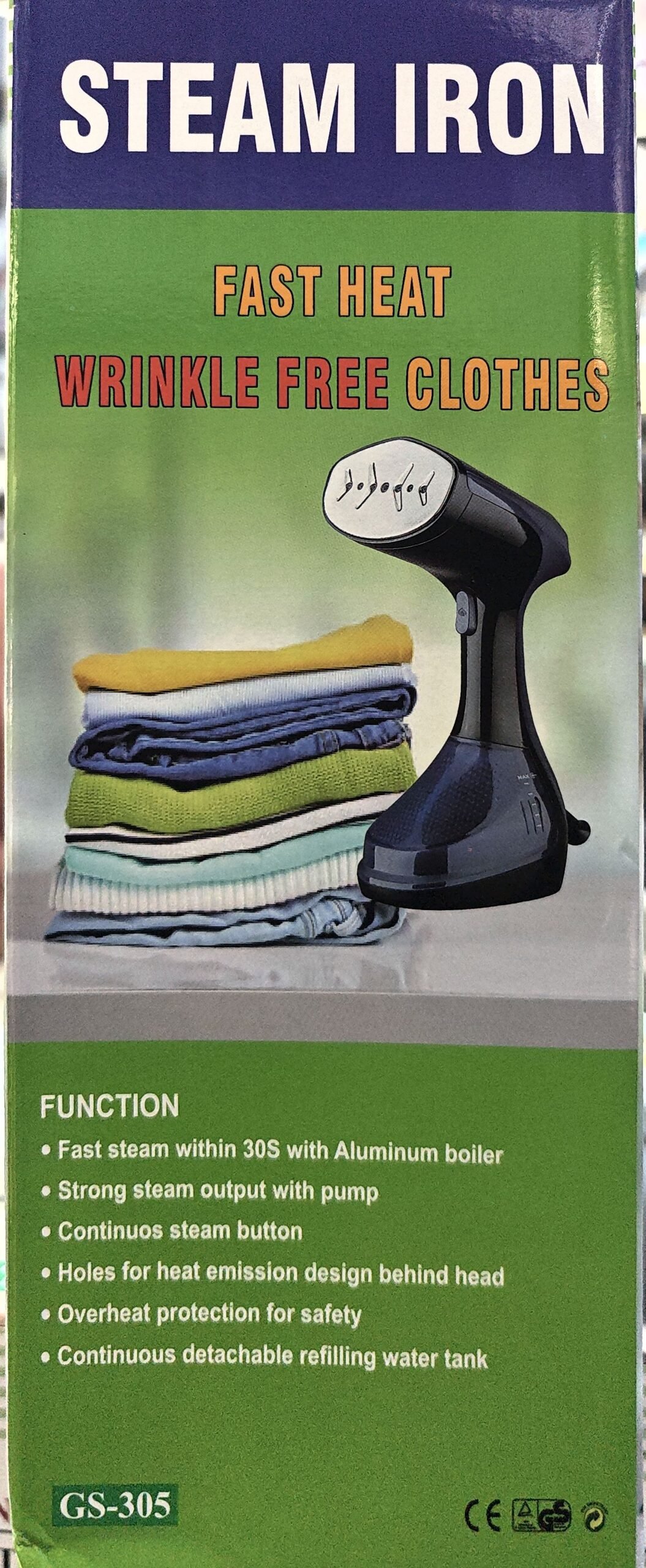 National Premium GS-305 Handheld Garment Steam Iron