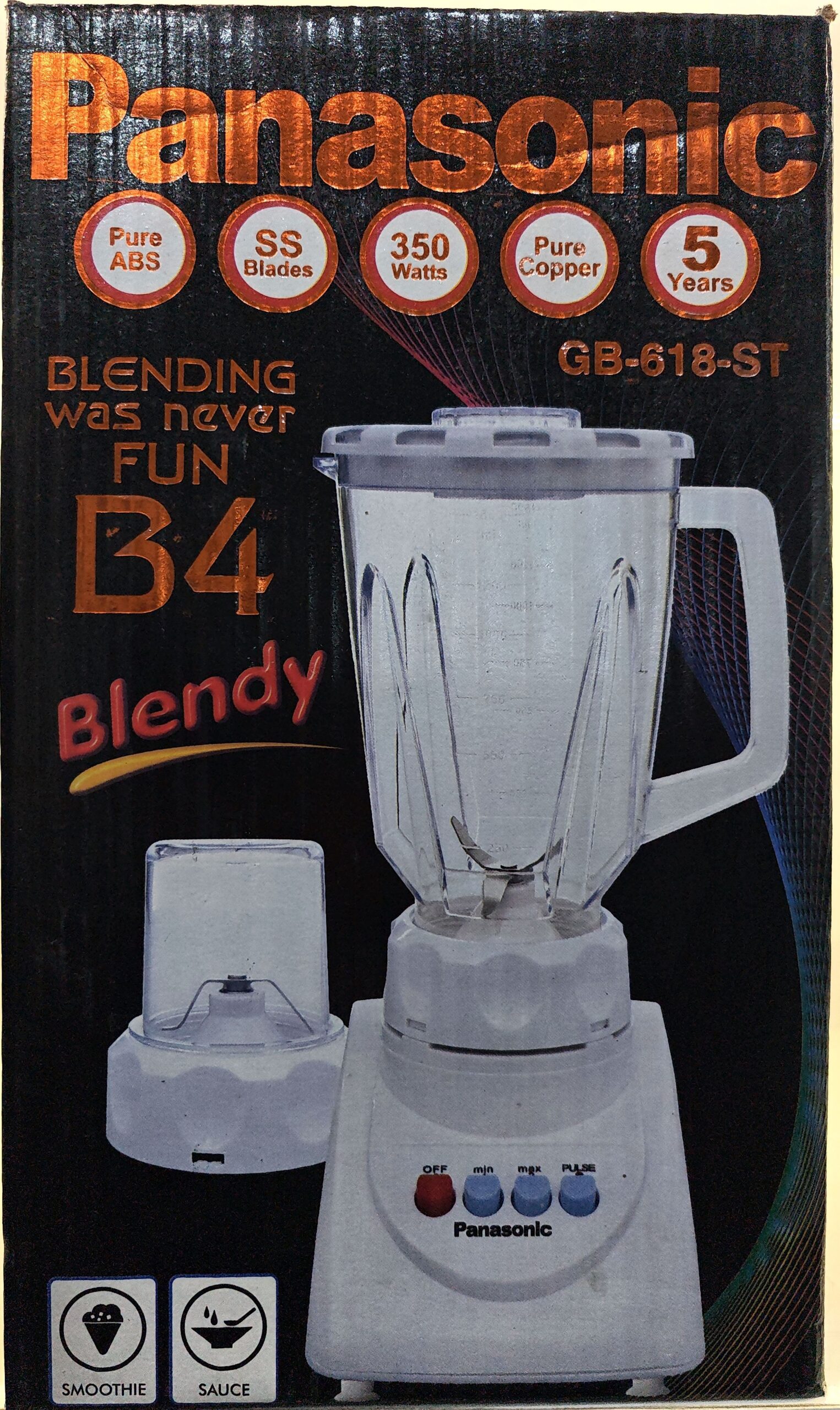 Panasonic GB-618-ST 350W Blender & Grinder