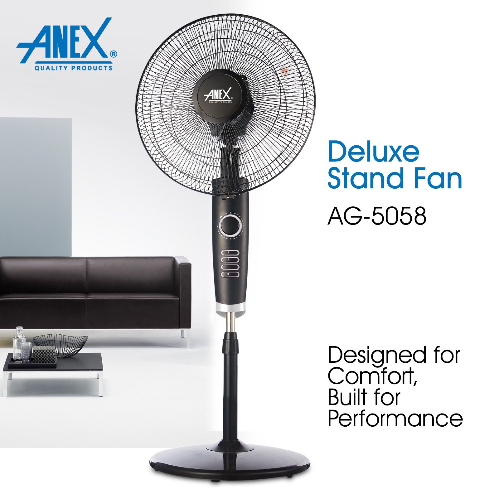 Anex AG-5058 Deluxe Stand Fan